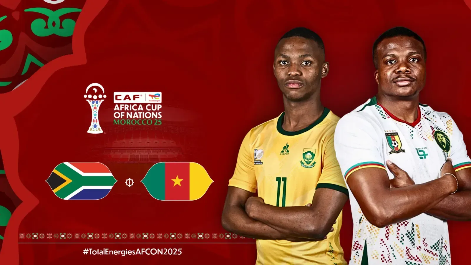 South Africa – Cameroon: Quarter-Final place on the line as Bafana Bafana face Indomitable Lions